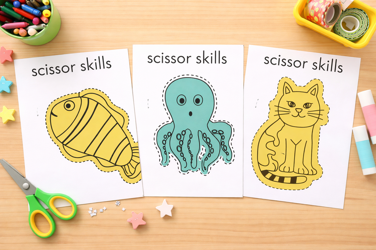 Snip, Snap, Fun! - A playful scissors workbook that helps little hands grow strong and creative!
