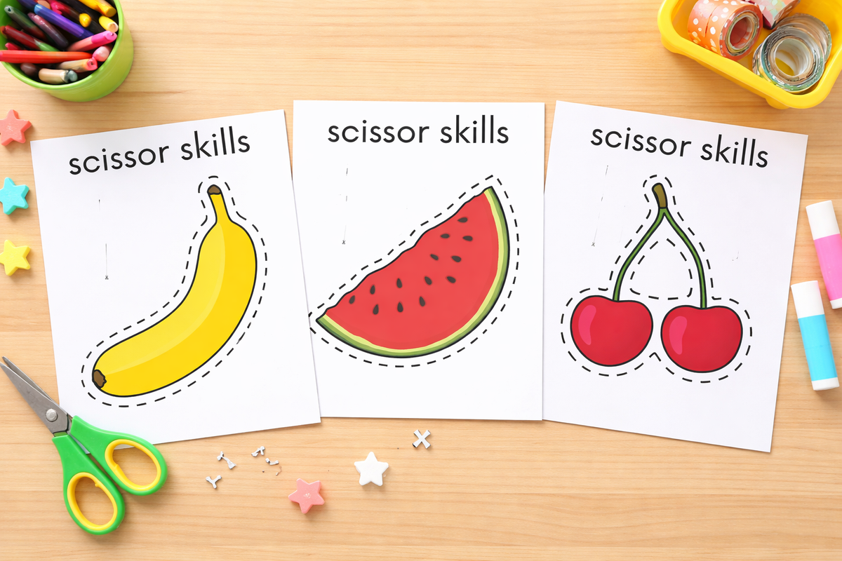 Snip, Snap, Fun! - A playful scissors workbook that helps little hands grow strong and creative!