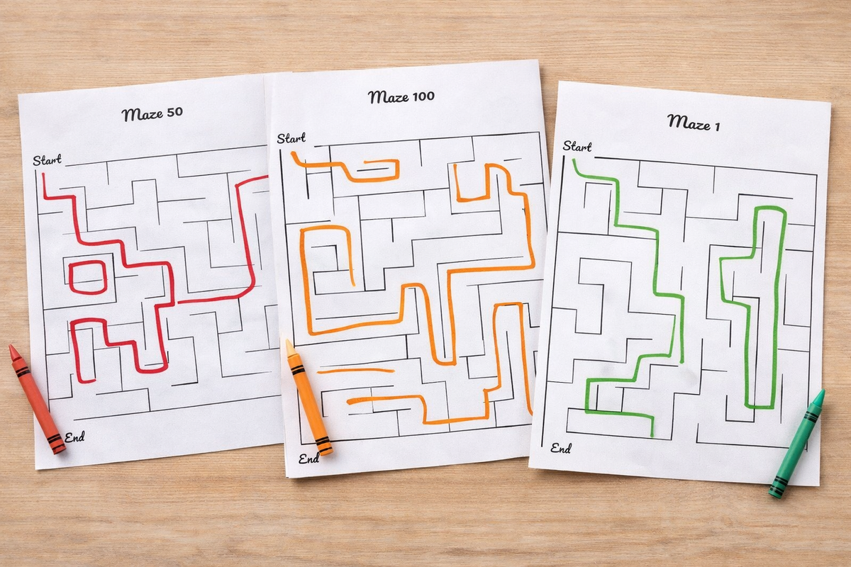 Brain Twisters: Fun Mazes & Riddles for Curious Kids / The Puzzle Playground