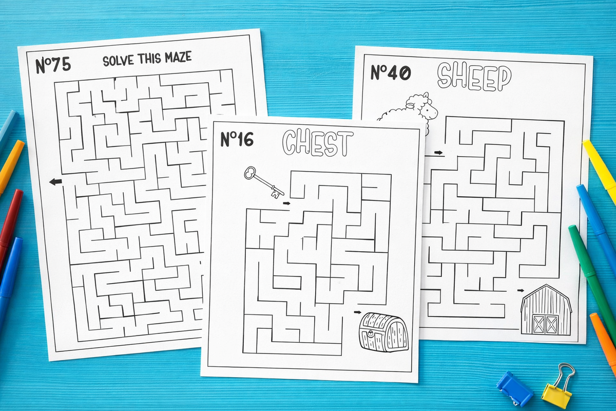 Brain Twisters: Fun Mazes & Riddles for Curious Kids / The Puzzle Playground